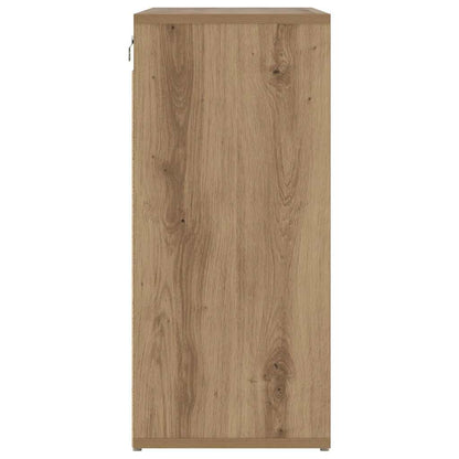 Skříň Na Obuv 77,5 X 30 X 67 Cm Kompozitní Dřevo Artisanový Dub