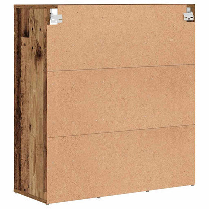 Skříň Na Obuv 77,5 X 30 X 83,5 Cm Kompozitní Dřevo Staré Dřevo