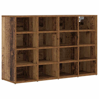 Skříň Na Obuv 103 X 30 X 67 Cm Kompozitní Dřevo Staré Dřevo