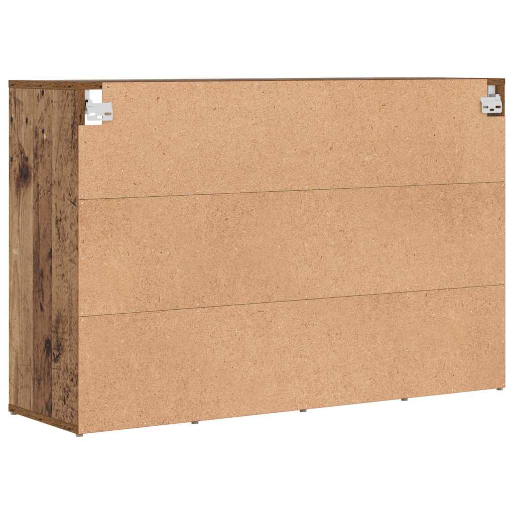 Skříň Na Obuv 103 X 30 X 67 Cm Kompozitní Dřevo Staré Dřevo
