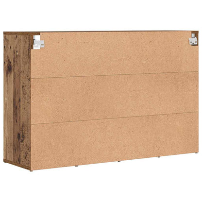Skříň Na Obuv 103 X 30 X 67 Cm Kompozitní Dřevo Staré Dřevo