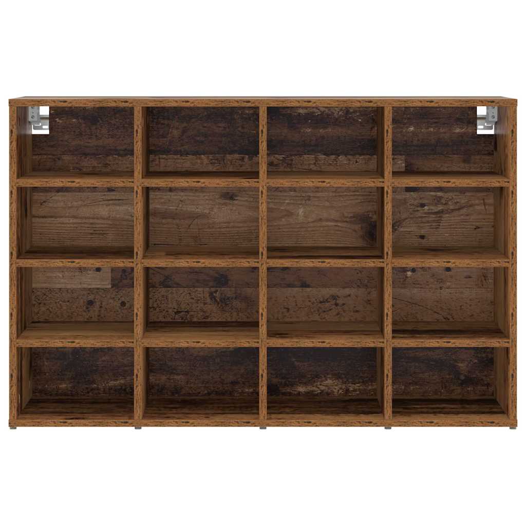 Skříň Na Obuv 103 X 30 X 67 Cm Kompozitní Dřevo Staré Dřevo