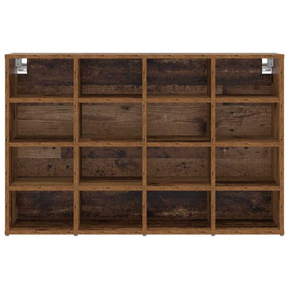 Skříň Na Obuv 103 X 30 X 67 Cm Kompozitní Dřevo Staré Dřevo