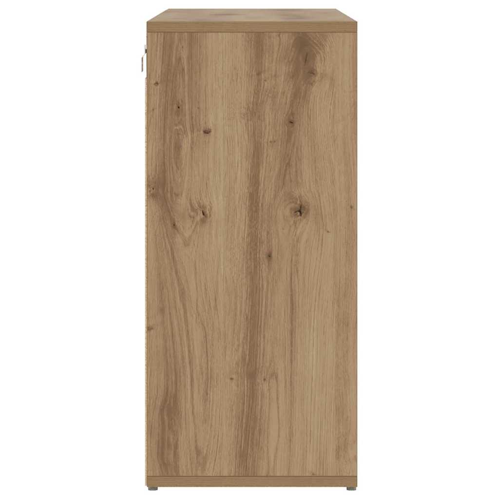 Skříň Na Obuv 103 X 30 X 67 Cm Kompozitní Dřevo Artisanový Dub