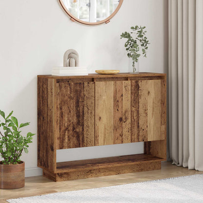 Servírovací Skříň Staré Dřevo 97 X 29 X 75 Cm Kompozitní Dřevo