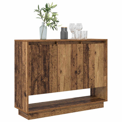 Servírovací Skříň Staré Dřevo 97 X 29 X 75 Cm Kompozitní Dřevo