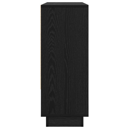 Servírovací Skříň Černý Dub 97 X 29 X 75 Cm Kompozitní Dřevo