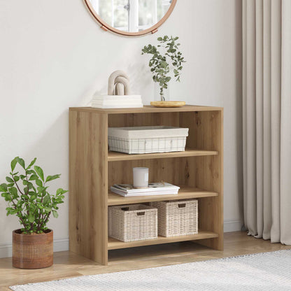 Servírovací Skříň Hnědá 70 X 41 X 75 Cm Kompozitní Dřevo