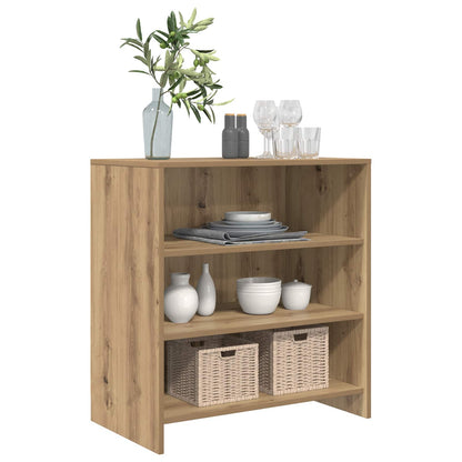 Servírovací Skříň Hnědá 70 X 41 X 75 Cm Kompozitní Dřevo