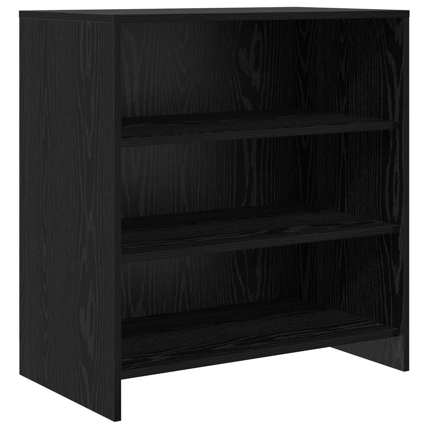 Servírovací Skříň Černá 70 X 41 X 75 Cm Kompozitní Dřevo