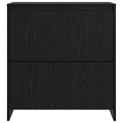 Servírovací Skříň Černý Dub 70 X 41 X 75 Cm Kompozitní Dřevo