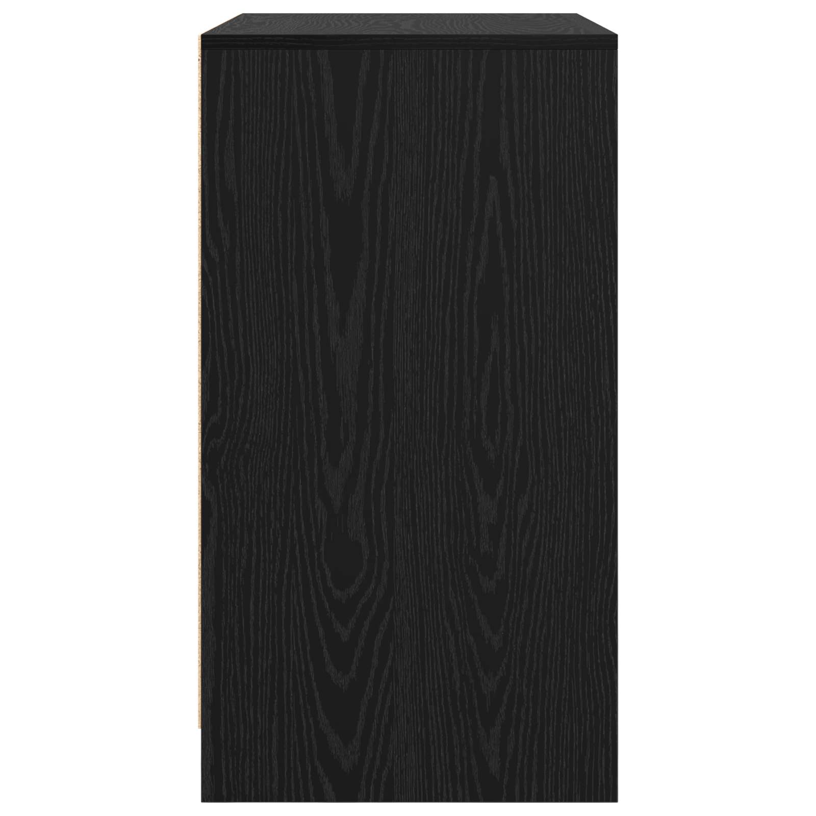 Servírovací Skříň Černý Dub 70 X 41 X 75 Cm Kompozitní Dřevo