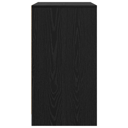 Servírovací Skříň Černý Dub 70 X 41 X 75 Cm Kompozitní Dřevo