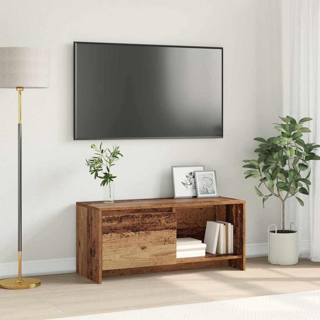 Sestava Tv Skříněk 90 X 35 X 40 Cm Staré Dřevo Kompozitní Dřevo