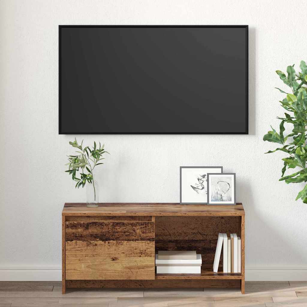 Sestava Tv Skříněk 90 X 35 X 40 Cm Staré Dřevo Kompozitní Dřevo