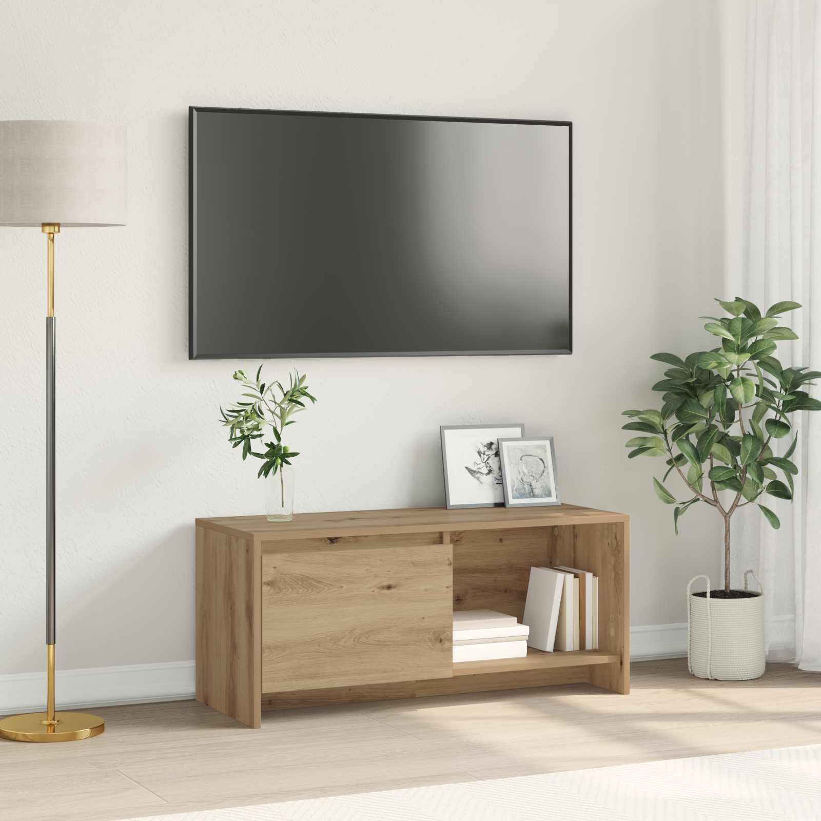 Sestava Tv Skříněk 90 X 35 X 40 Cm Artisanový Dub