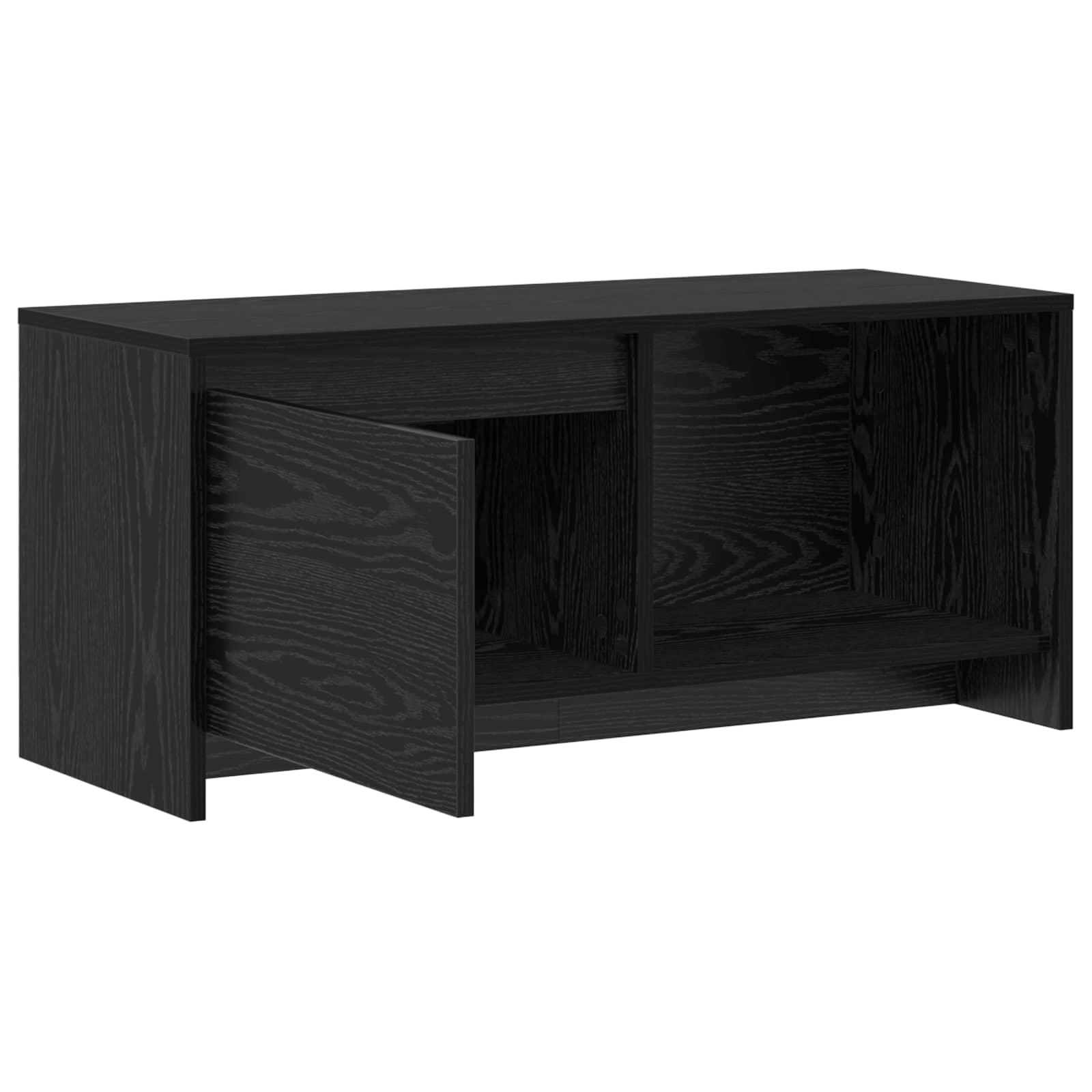 Sestava Tv Skříněk 90 X 35 X 40 Cm Černý Dub Kompozitní Dřevo
