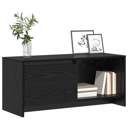 Sestava Tv Skříněk 90 X 35 X 40 Cm Černý Dub Kompozitní Dřevo