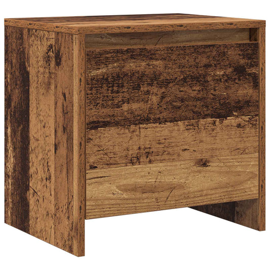 Noční Skříňka Staré Dřevo 45 X 34 X 44,5 Cm Kompozitní Dřevo