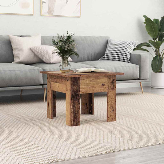 Konferenční Stolek Staré Dřevo 55 X 55 X 42 Cm Kompozitní Dřevo