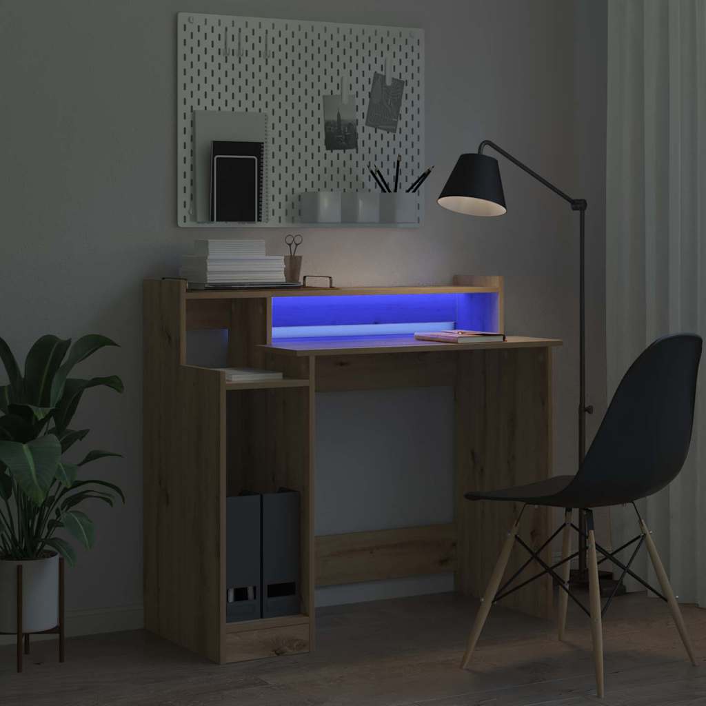 Stůl Artisanový Dub Kompozitní Dřevo 97 X 45 X 90 Cm