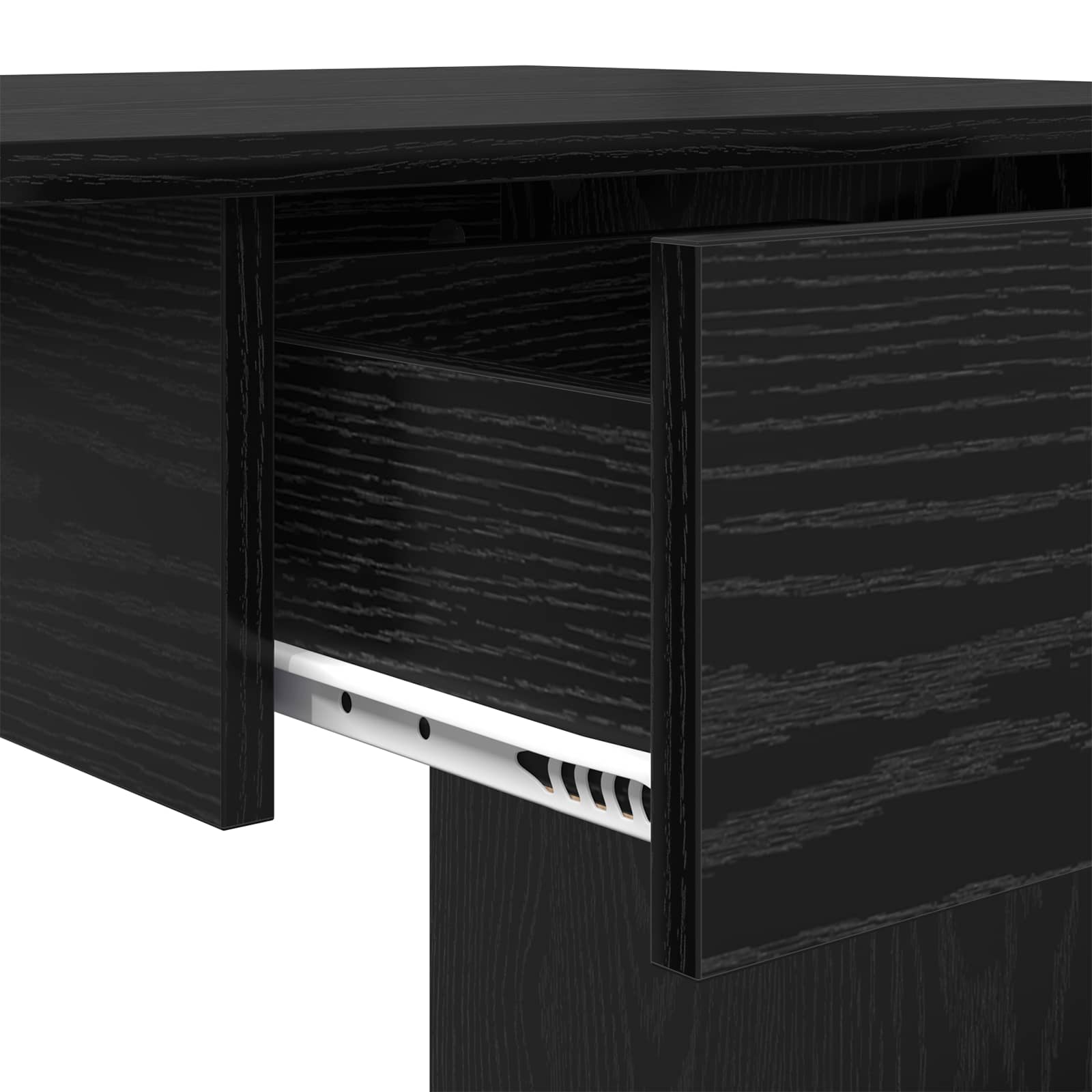 Stůl Černý Dub Kompozitní Dřevo 100 X 50 X 76 Cm