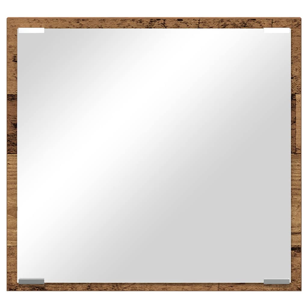 Led Koupelnové Zrcadlo Staré Dřevo 40 X 37 X 8.5 Cm