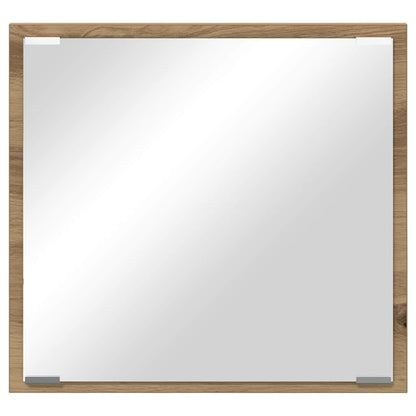 Led Koupelnové Zrcadlo Artisanový Dub 40 X 37 X 8.5 Cm