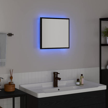 Led Koupelnové Zrcadlo Černý Dub 40 X 37 X 8.5 Cm