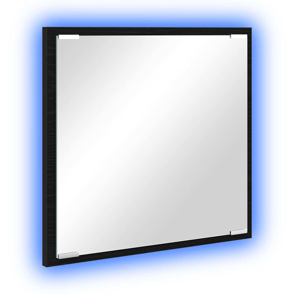 Led Koupelnové Zrcadlo Černý Dub 40 X 37 X 8.5 Cm