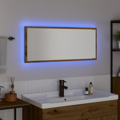 Zrcadlo Artisanový Dub 90 X 8,5 X 37 Cm Kompozitní Dřevo