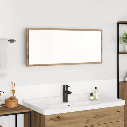 Zrcadlo Artisanový Dub 90 X 8,5 X 37 Cm Kompozitní Dřevo