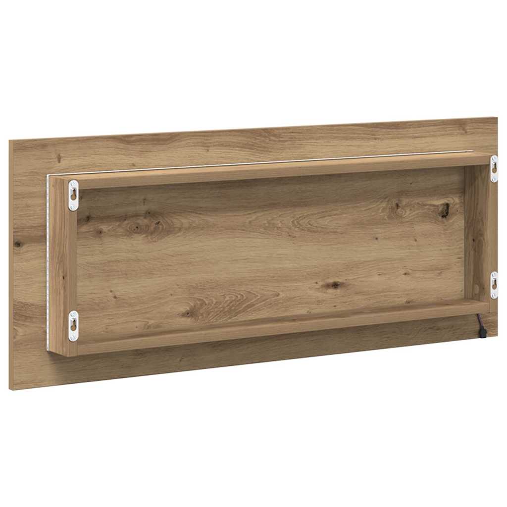 Zrcadlo Artisanový Dub 90 X 8,5 X 37 Cm Kompozitní Dřevo
