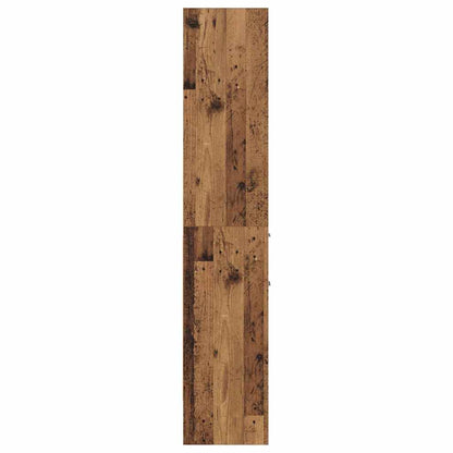 Knihovna 2 Úrovní 40 X 35 X 180 Cm Kompozitní Dřevo Staré Dřevo