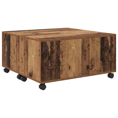 Konferenční Stolek Staré Dřevo 75 X 75 X 38 Cm Kompozitní Dřevo