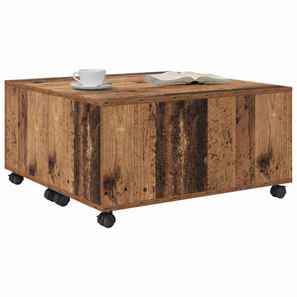 Konferenční Stolek Staré Dřevo 75 X 75 X 38 Cm Kompozitní Dřevo