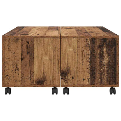 Konferenční Stolek Staré Dřevo 75 X 75 X 38 Cm Kompozitní Dřevo