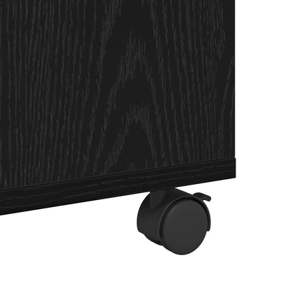 Konferenční Stolek Černý Dub 75 X 75 X 38 Cm Kompozitní Dřevo
