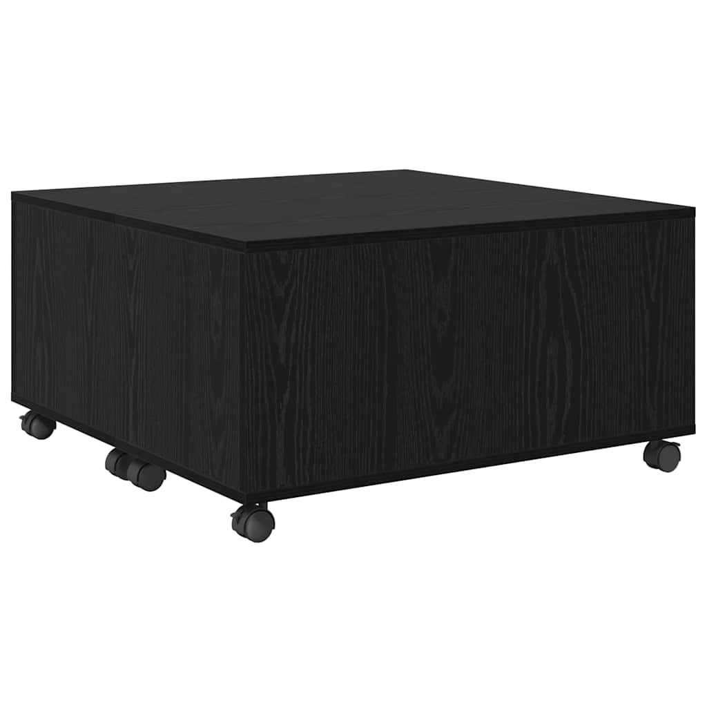 Konferenční Stolek Černý Dub 75 X 75 X 38 Cm Kompozitní Dřevo