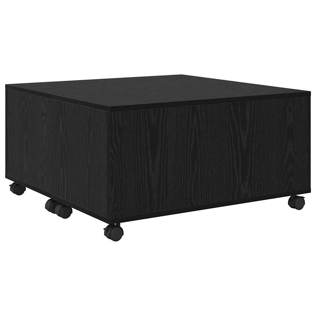 Konferenční Stolek Černý Dub 75 X 75 X 38 Cm Kompozitní Dřevo