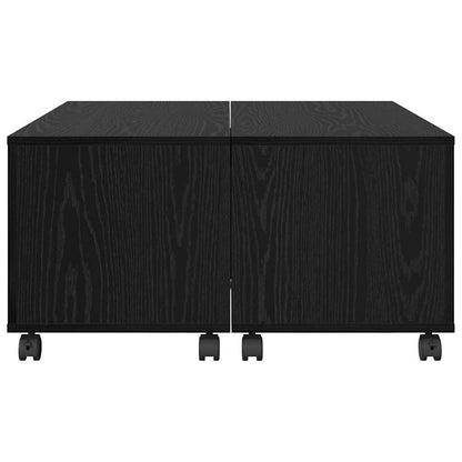 Konferenční Stolek Černý Dub 75 X 75 X 38 Cm Kompozitní Dřevo