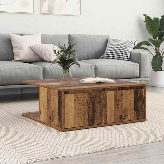 Konferenční Stolek Staré Dřevo 80 X 80 X 31 Cm Kompozitní Dřevo