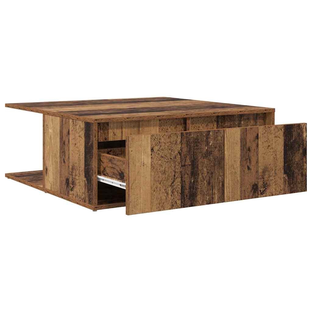 Konferenční Stolek Staré Dřevo 80 X 80 X 31 Cm Kompozitní Dřevo