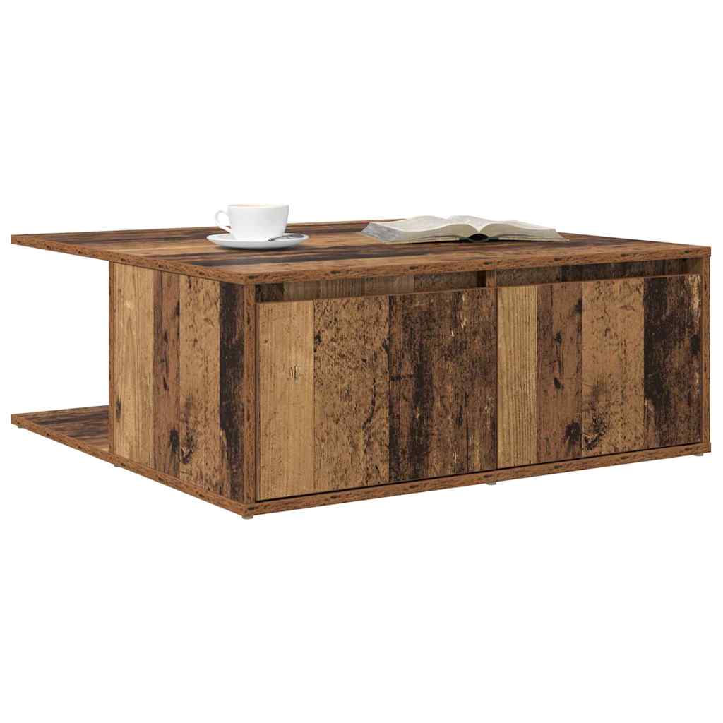 Konferenční Stolek Staré Dřevo 80 X 80 X 31 Cm Kompozitní Dřevo
