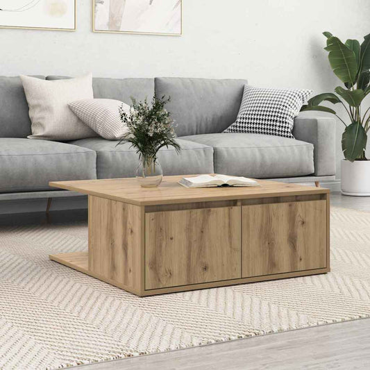 Konferenční Stolek Dub Artisan 80 X 80 X 31 Cm Kompozitní Dřevo