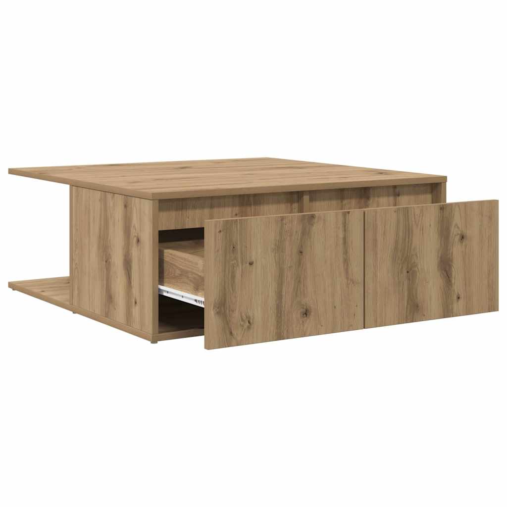 Konferenční Stolek Dub Artisan 80 X 80 X 31 Cm Kompozitní Dřevo