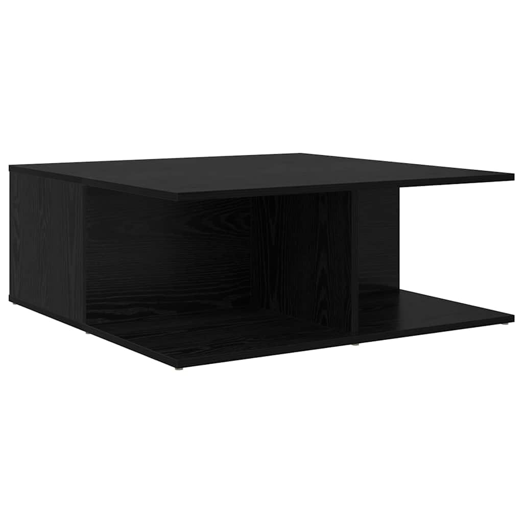 Konferenční Stolek Černý Dub 80 X 80 X 31 Cm Kompozitní Dřevo