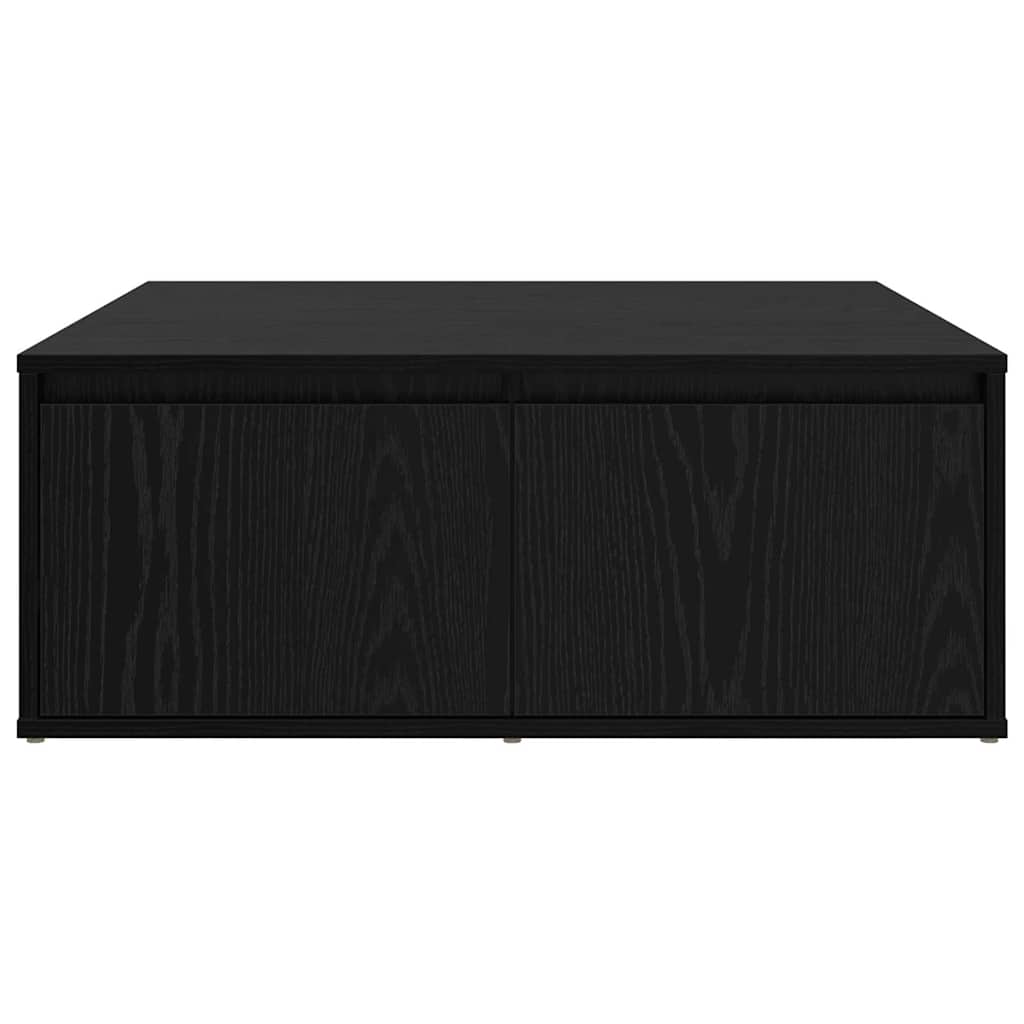 Konferenční Stolek Černý Dub 80 X 80 X 31 Cm Kompozitní Dřevo
