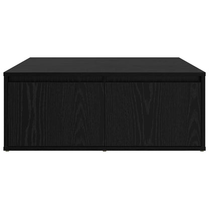 Konferenční Stolek Černý Dub 80 X 80 X 31 Cm Kompozitní Dřevo