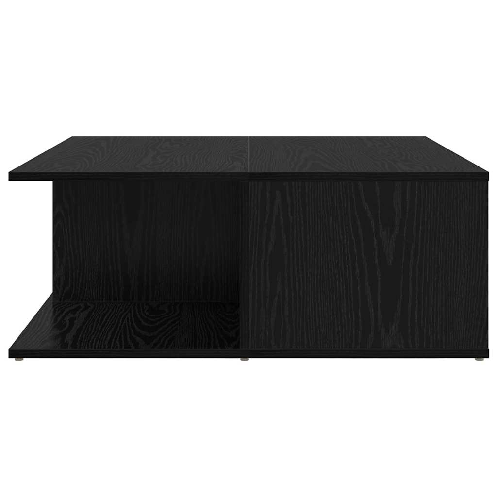Konferenční Stolek Černý Dub 80 X 80 X 31 Cm Kompozitní Dřevo